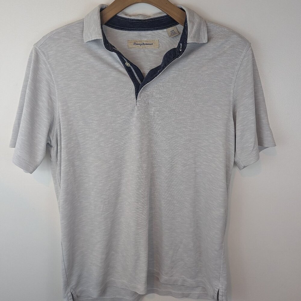 Tommy Bahama Poolside Polo Shirt in Gray, Sz M